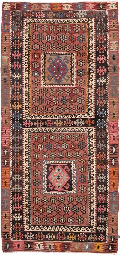 Vintage Kayseri Kilim Rug - 3' 11" x 8' 2" (47" x 98")