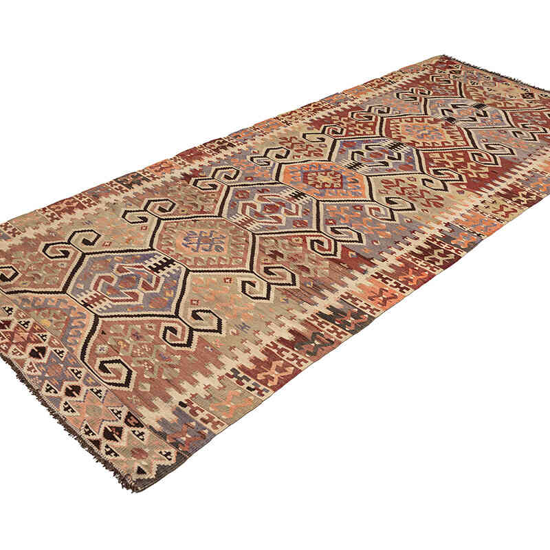 Vintage Aydin Kilim Rug - 4' 2" x 9' 5" (50" x 113") - K0080720