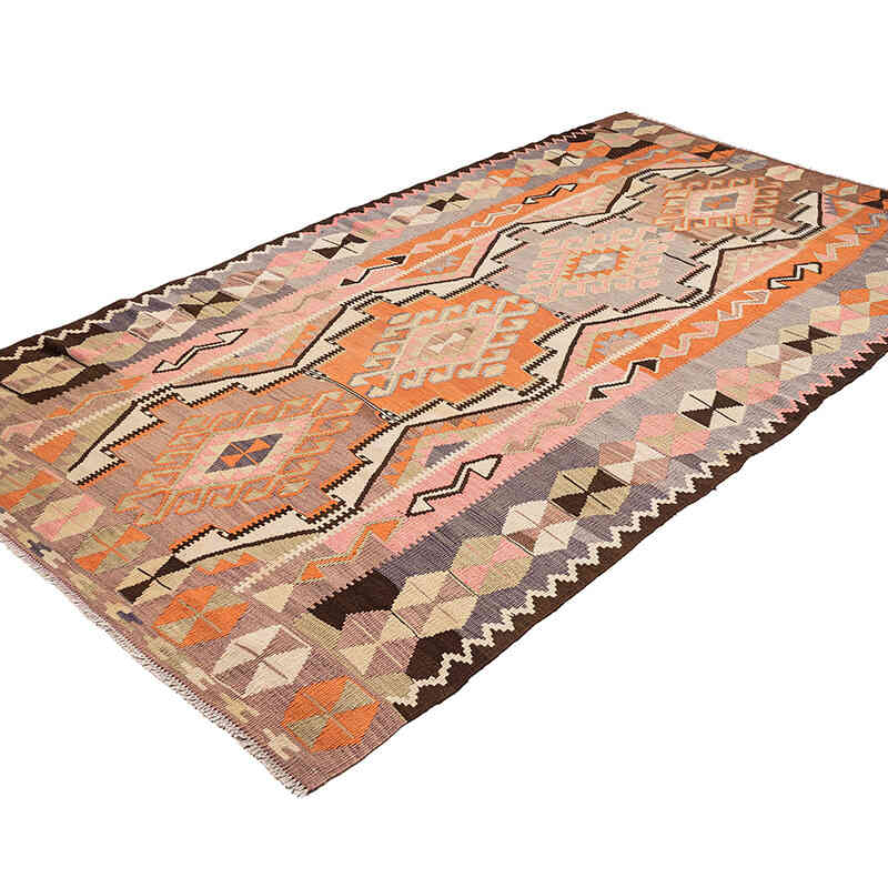 Vintage Adana Kilim Rug - 5' 4" x 9' 7" (64" x 115") - K0080721