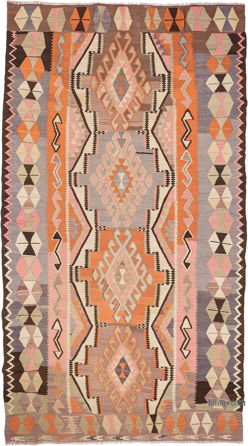 Vintage Adana Kilim Rug - 5' 4" x 9' 7" (64" x 115") - K0080721
