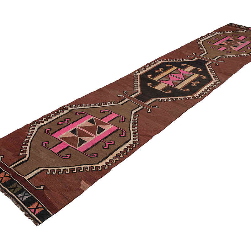 Vintage Kars Kilim Yolluk - 79 cm x 386 cm - K0080723