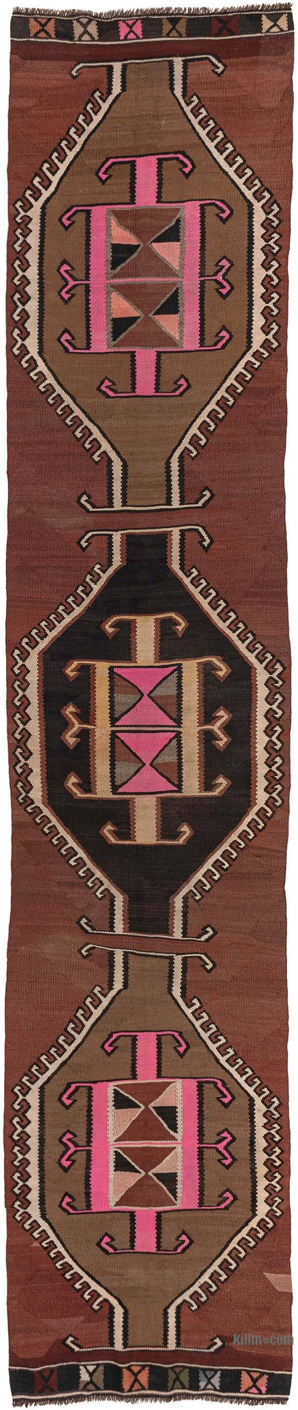 Vintage Kars Kilim Yolluk - 79 cm x 386 cm - K0080723