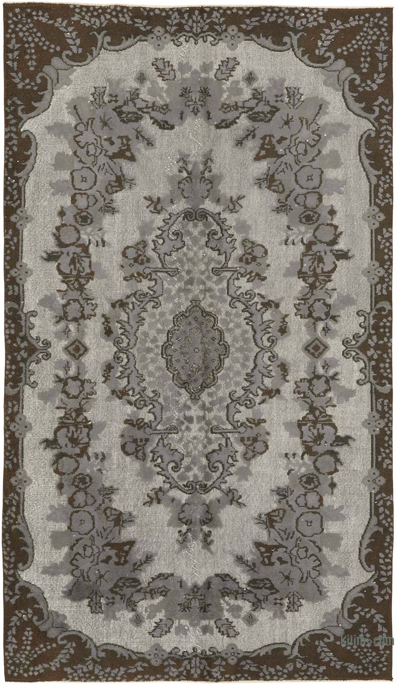 Hand Carved Over-Dyed Rug - 6'  x 9' 10" (72" x 118") - K0080735