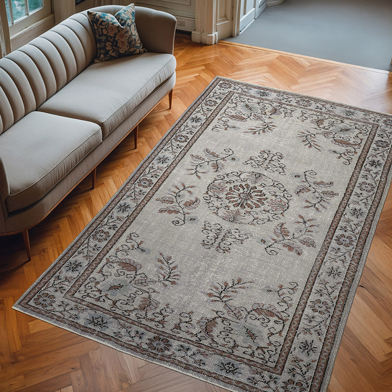 El Oyması Boyalı Halı - 183 cm x 287 cm - K0080738
