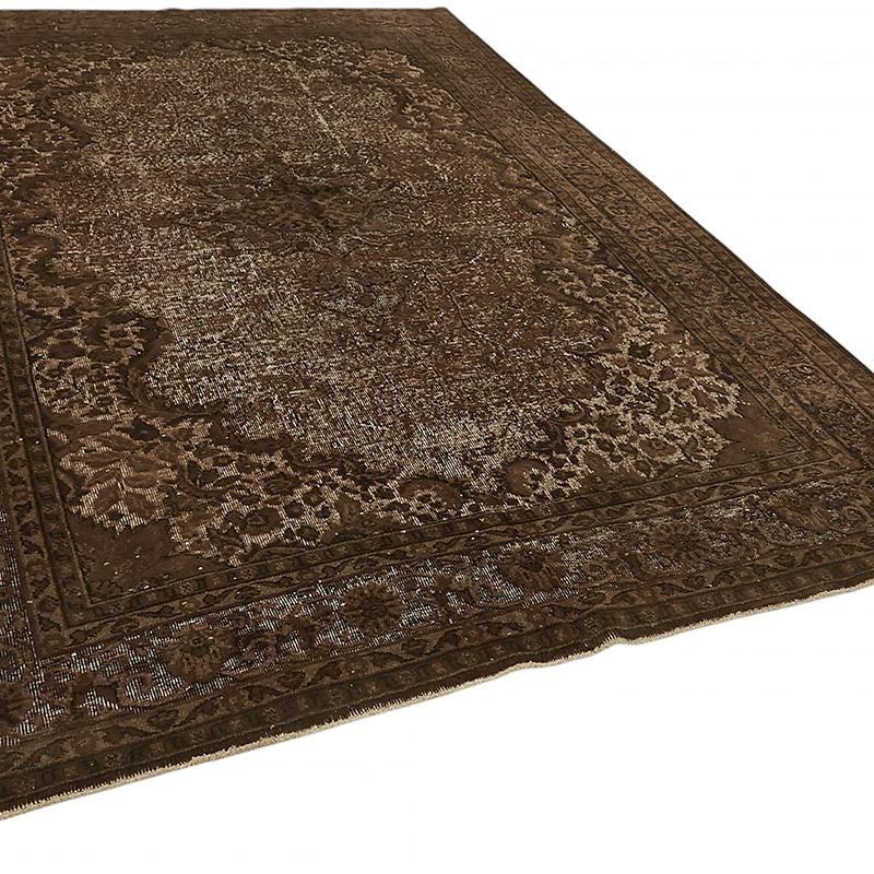 Hand Carved Over-Dyed Rug - 7' 2" x 10' 5" (86" x 125") - K0080739