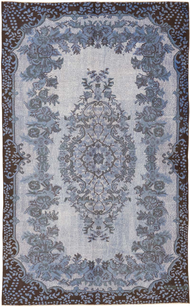 Alfombra Tallada a Mano Sobre Teñida - 173 cm x 285 cm - K0080740