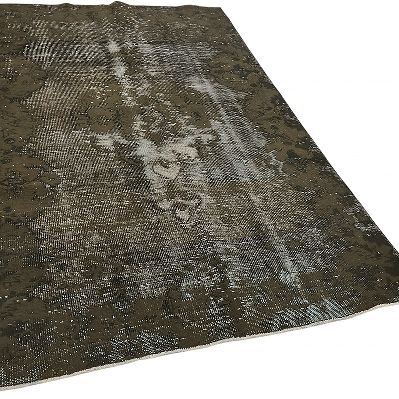 Hand Carved Over-Dyed Rug - 4' 8" x 7' 5" (56" x 89") - K0080742