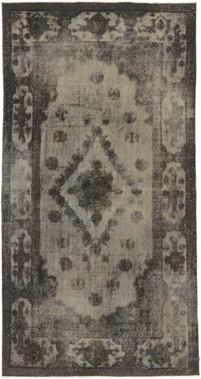 Hand Carved Over-Dyed Rug - 4' 1" x 7' 11" (49" x 95")
