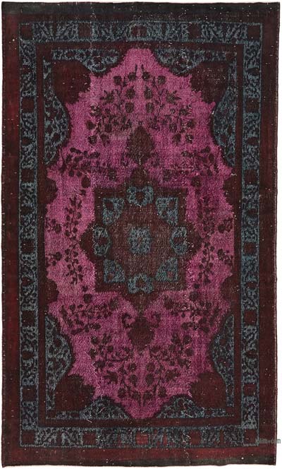 Hand Carved Over-Dyed Rug - 6' 11" x 11' 7" (83" x 139")