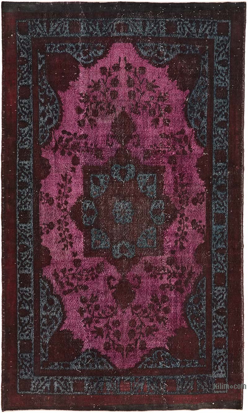 Alfombra Tallada a Mano Sobre Teñida - 212 cm x 354 cm - K0080746