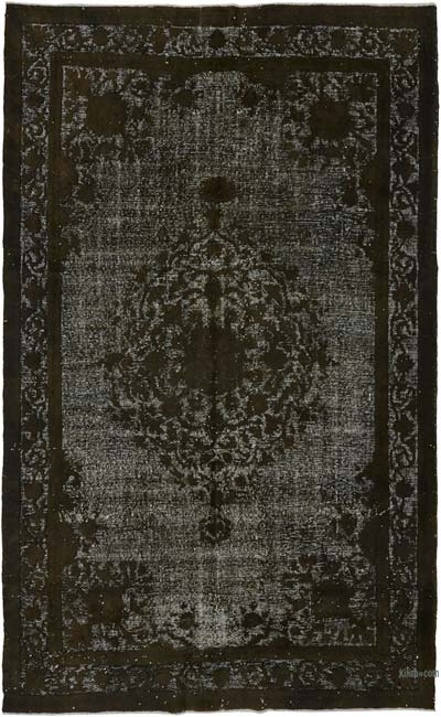 Hand Carved Over-Dyed Rug - 7'  x 11' 4" (84" x 136")