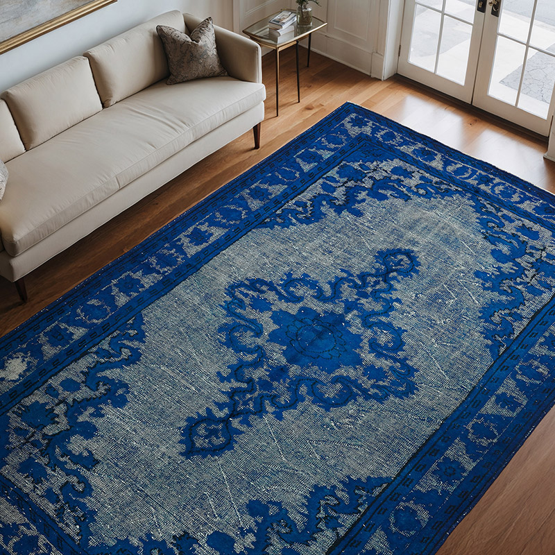Alfombra Tallada a Mano Sobre Teñida - 218 cm x 322 cm - K0080749