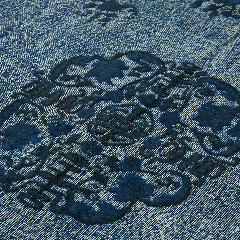 Hand Carved Over-Dyed Rug - 6' 10" x 10' 8" (82" x 128") - K0080750