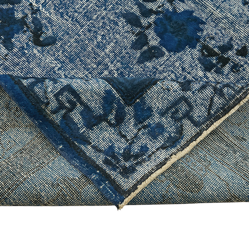 Hand Carved Over-Dyed Rug - 6' 10" x 10' 8" (82" x 128") - K0080750