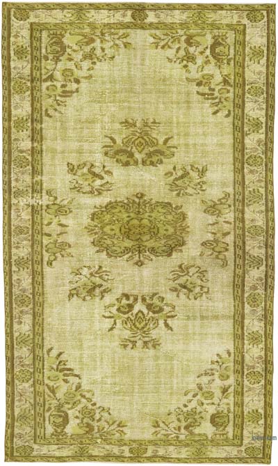 Hand Carved Over-Dyed Rug - 5' 3" x 8' 11" (63" x 107")