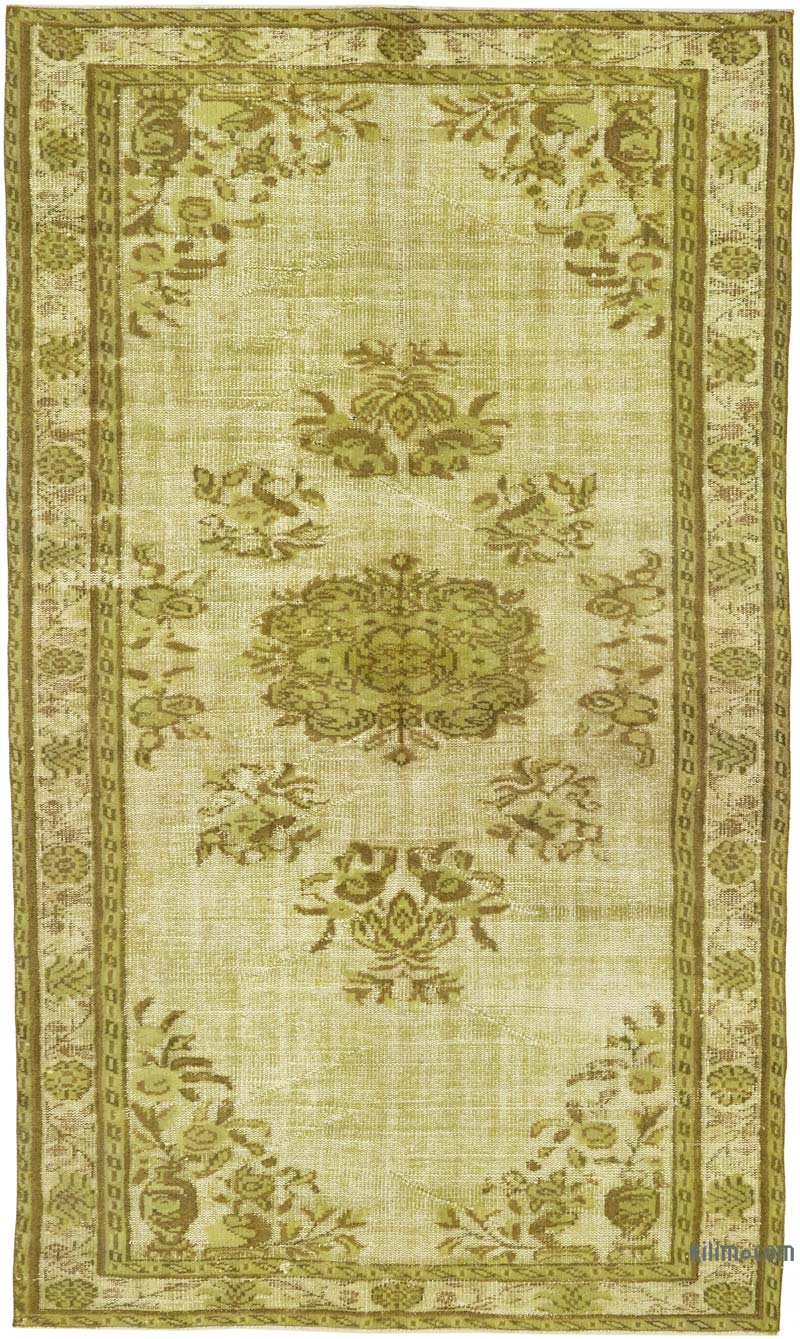 Hand Carved Over-Dyed Rug - 5' 3" x 8' 11" (63" x 107") - K0080751