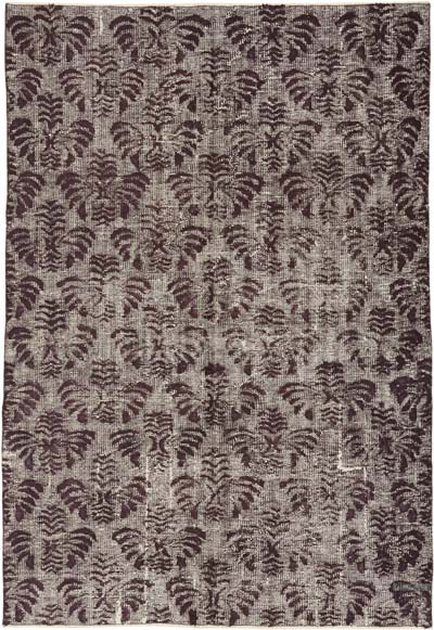 Hand Carved Over-Dyed Rug - 5' 5" x 7' 10" (65" x 94")