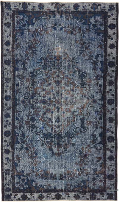 Hand Carved Over-Dyed Rug - 5' 7" x 9' 5" (67" x 113")