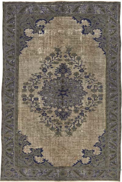 El Oyması Boyalı Halı - 181 cm x 268 cm