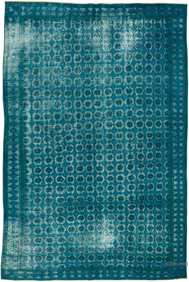 Alfombra Tallada a Mano Sobre Teñida - 194 cm x 289 cm - K0080758
