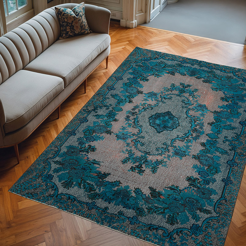 El Oyması Boyalı Halı - 210 cm x 295 cm - K0080759