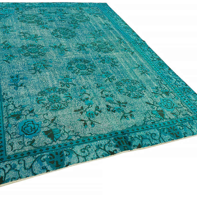 Hand Carved Over-Dyed Rug - 6' 7" x 9' 11" (79" x 119") - K0080760