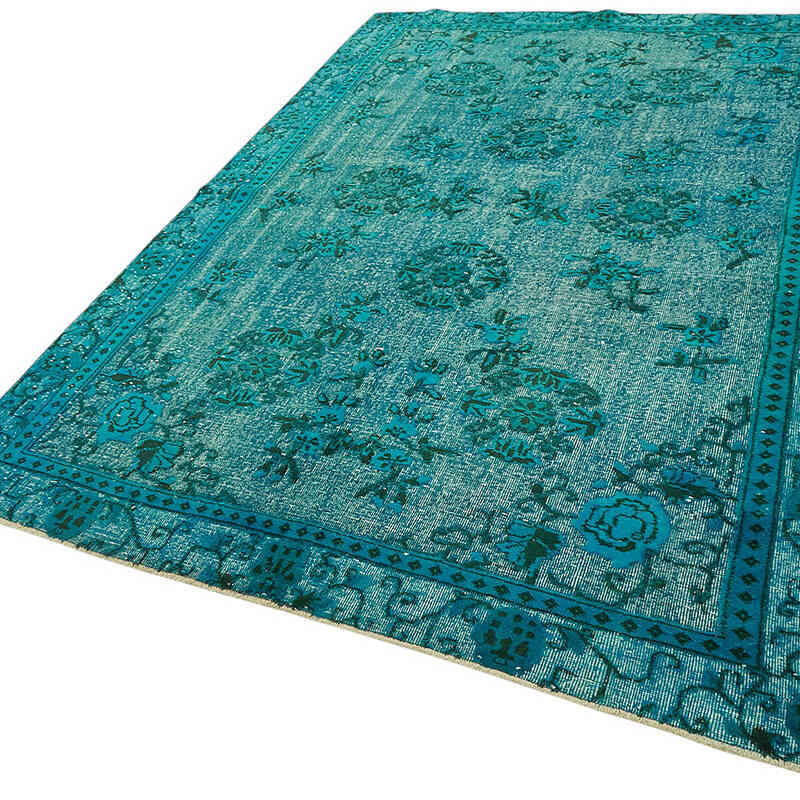 Hand Carved Over-Dyed Rug - 6' 7" x 9' 11" (79" x 119") - K0080760
