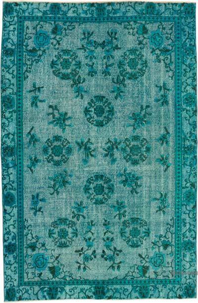 Hand Carved Over-Dyed Rug - 6' 7" x 9' 11" (79" x 119")