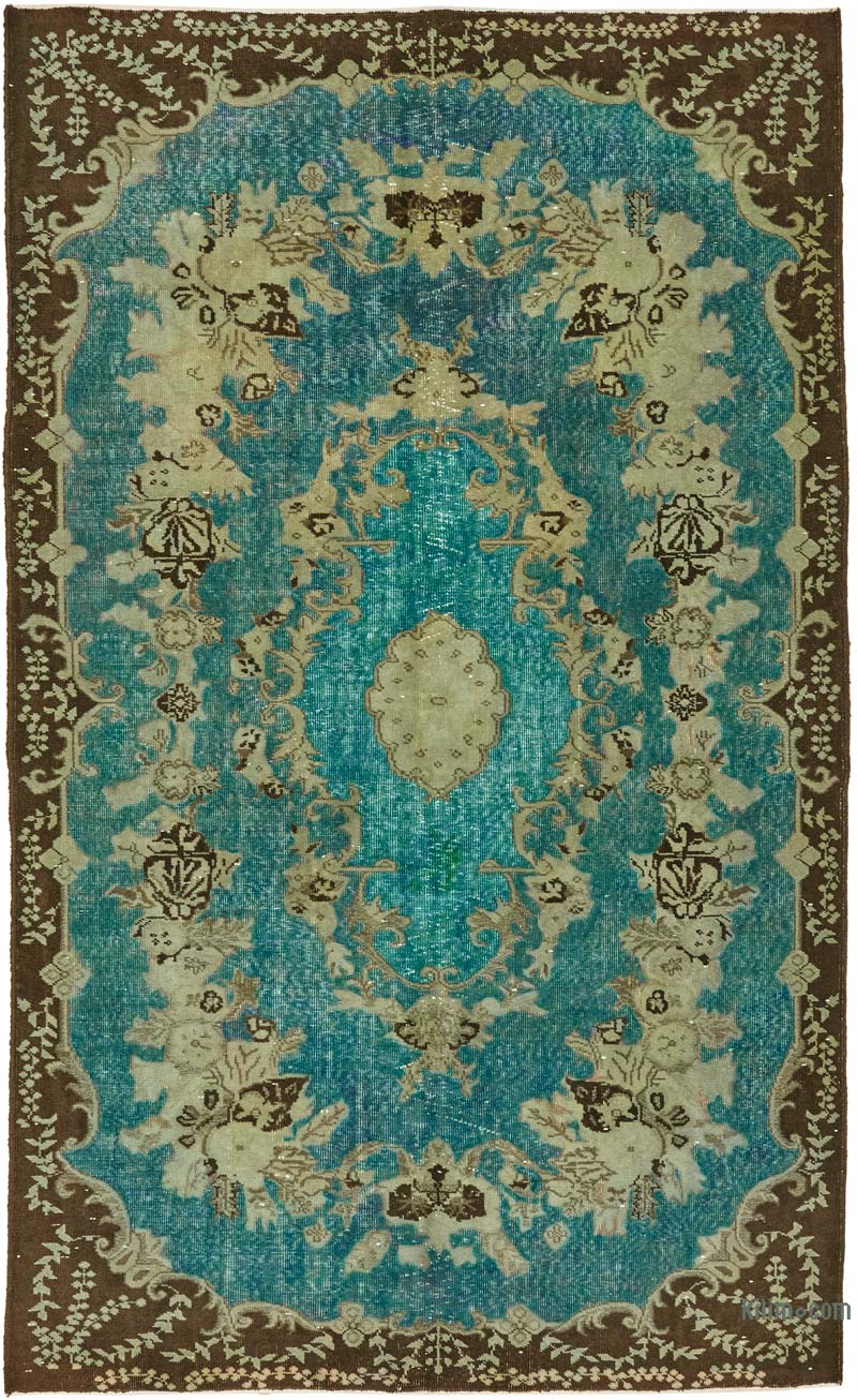 Hand Carved Over-Dyed Rug - 5' 10" x 9' 7" (70" x 115") - K0080763