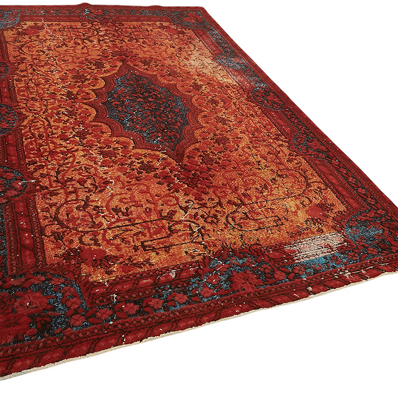 Hand Carved Over-Dyed Rug - 6' 9" x 10' 5" (81" x 125") - K0080764