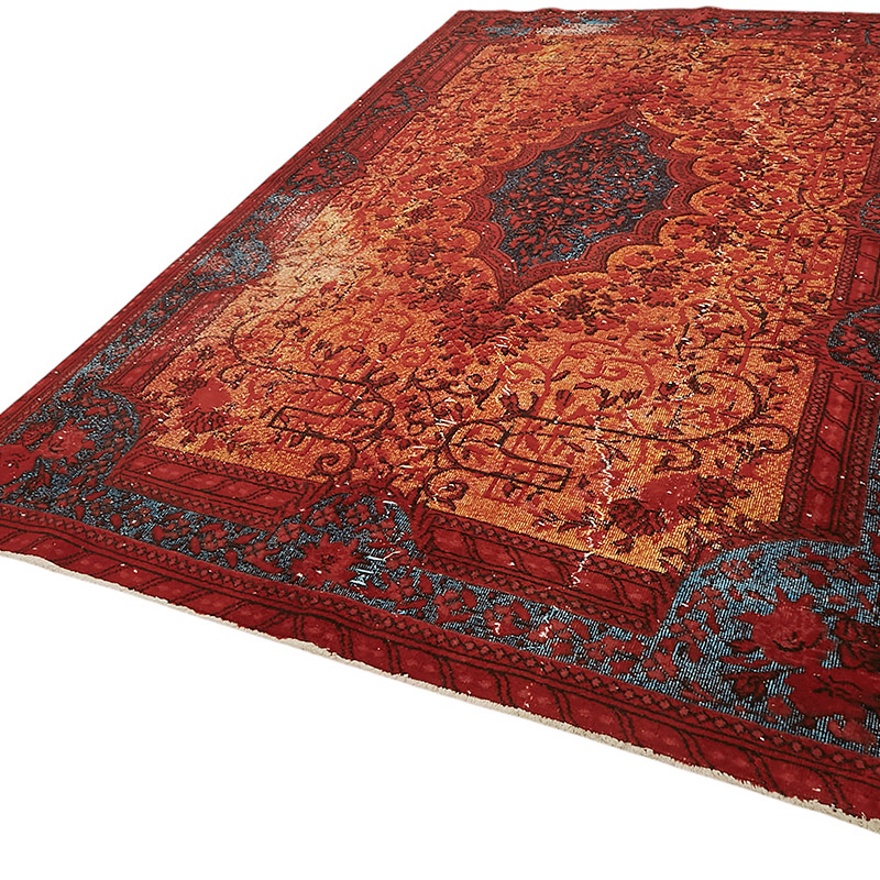 Hand Carved Over-Dyed Rug - 6' 9" x 10' 5" (81" x 125") - K0080764