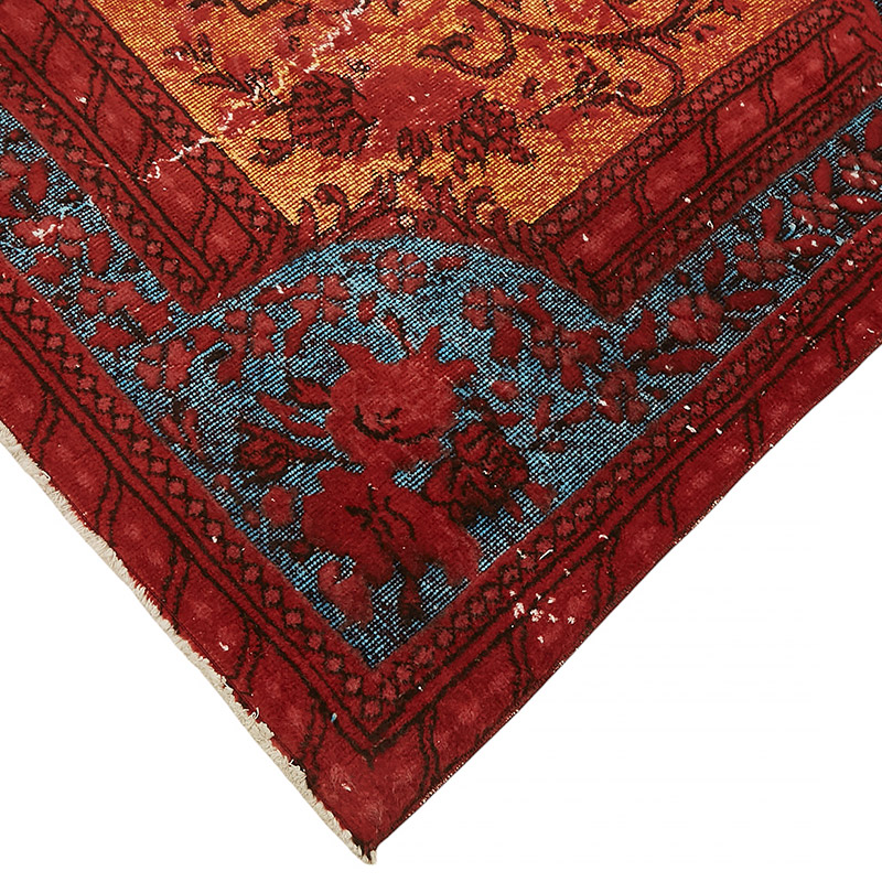 Hand Carved Over-Dyed Rug - 6' 9" x 10' 5" (81" x 125") - K0080764
