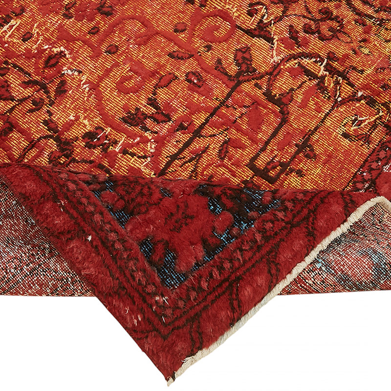 Hand Carved Over-Dyed Rug - 6' 9" x 10' 5" (81" x 125") - K0080764