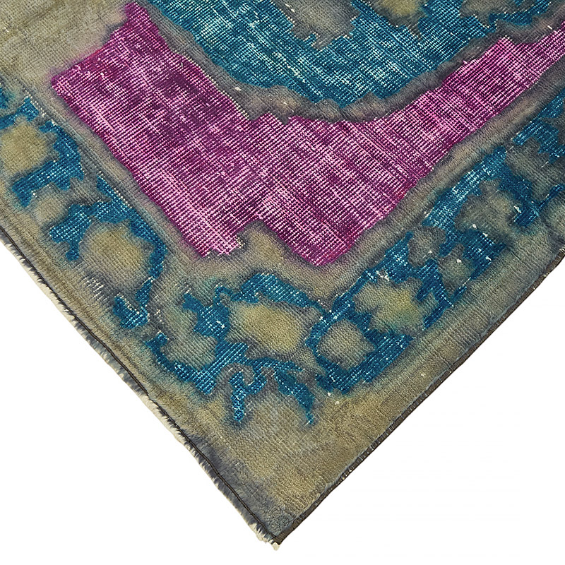 Hand Carved Over-Dyed Rug - 4' 11" x 8' 1" (59" x 97") - K0080765