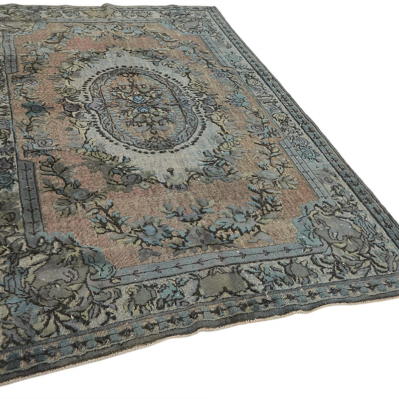 Hand Carved Over-Dyed Rug - 5' 11" x 9' 3" (71" x 111") - K0080770