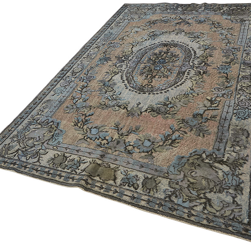 Hand Carved Over-Dyed Rug - 5' 11" x 9' 3" (71" x 111") - K0080770