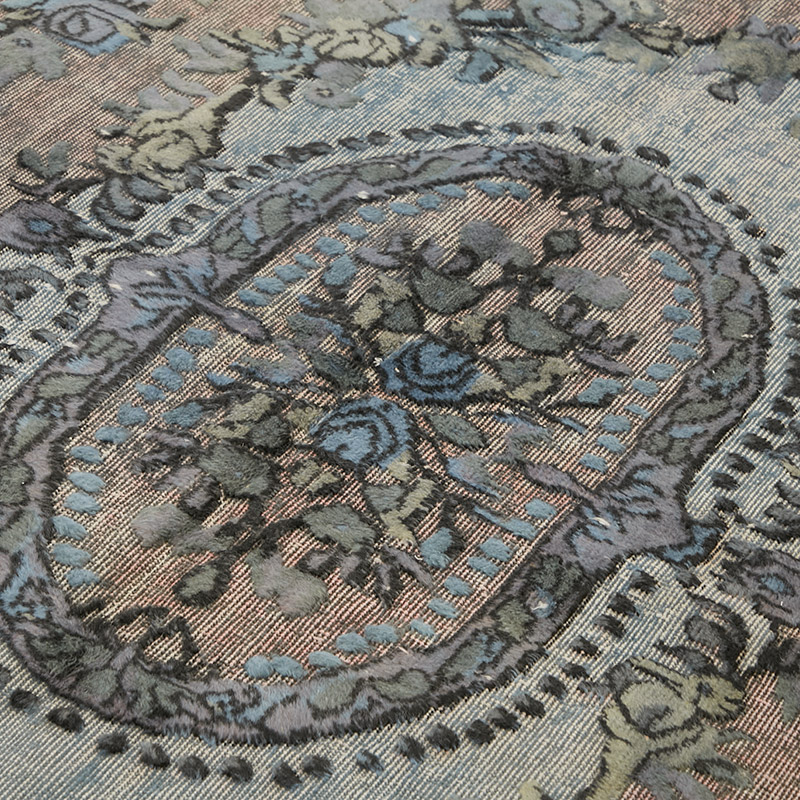Hand Carved Over-Dyed Rug - 5' 11" x 9' 3" (71" x 111") - K0080770