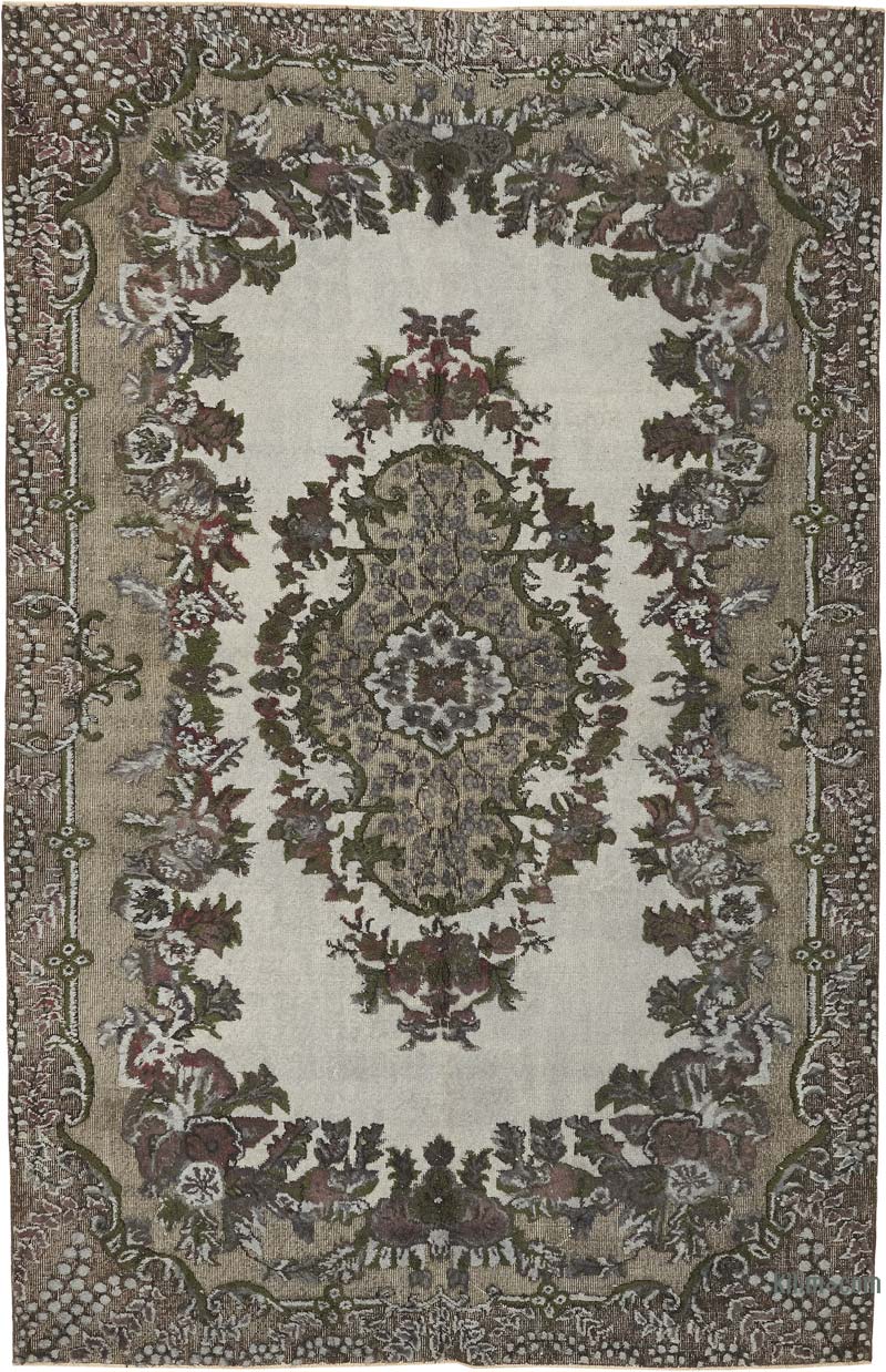 El Oyması Boyalı Halı - 203 cm x 313 cm - K0080773