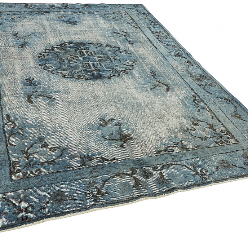 Alfombra Tallada a Mano Sobre Teñida - 213 cm x 305 cm - K0080774