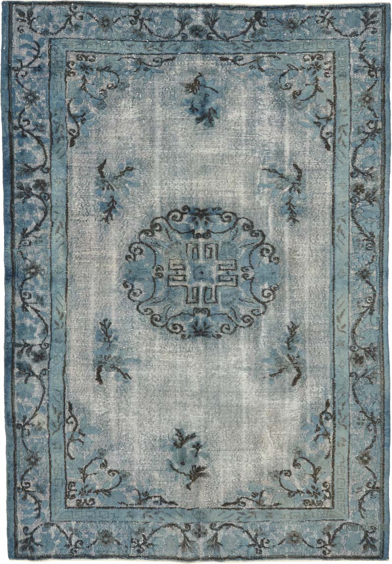 Alfombra Tallada a Mano Sobre Teñida - 213 cm x 305 cm - K0080774