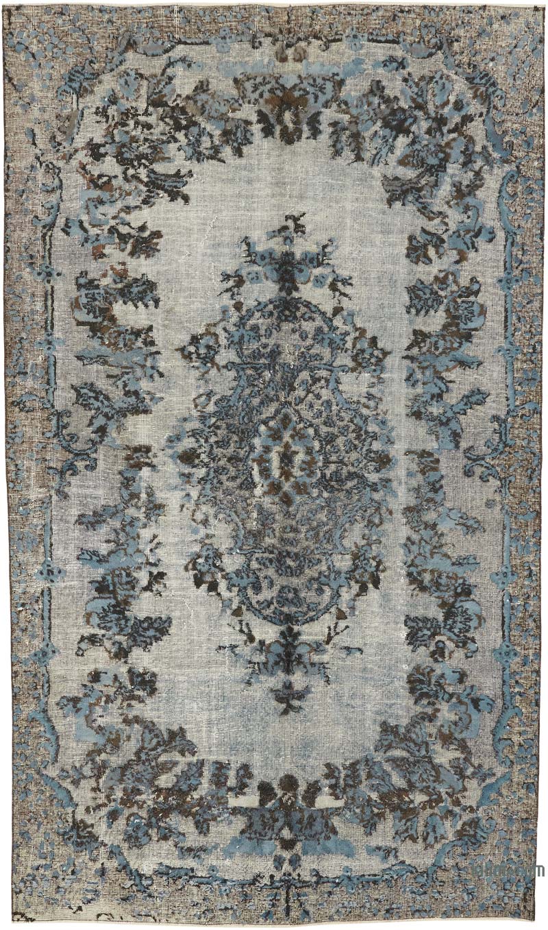 Alfombra Tallada a Mano Sobre Teñida - 188 cm x 326 cm - K0080775