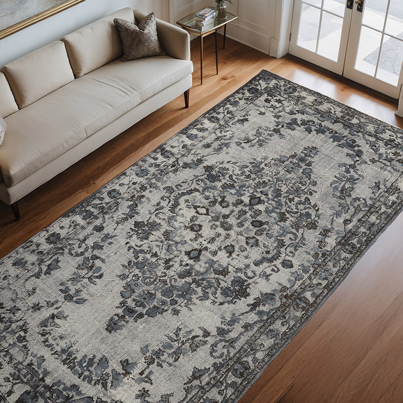 Hand Carved Over-Dyed Rug - 5' 8" x 10' 6" (68" x 126") - K0080776