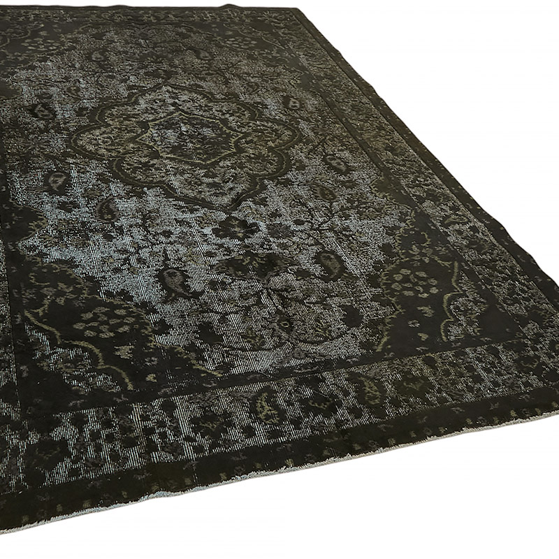 Hand Carved Over-Dyed Rug - 6' 5" x 10' 4" (77" x 124") - K0080777