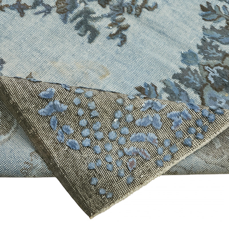 Hand Carved Over-Dyed Rug - 6' 2" x 10'  (74" x 120") - K0080779