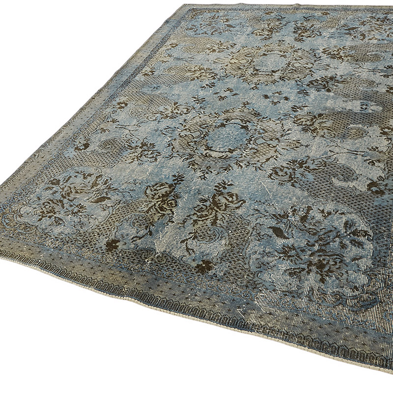 Hand Carved Over-Dyed Rug - 6' 5" x 9' 5" (77" x 113") - K0080780