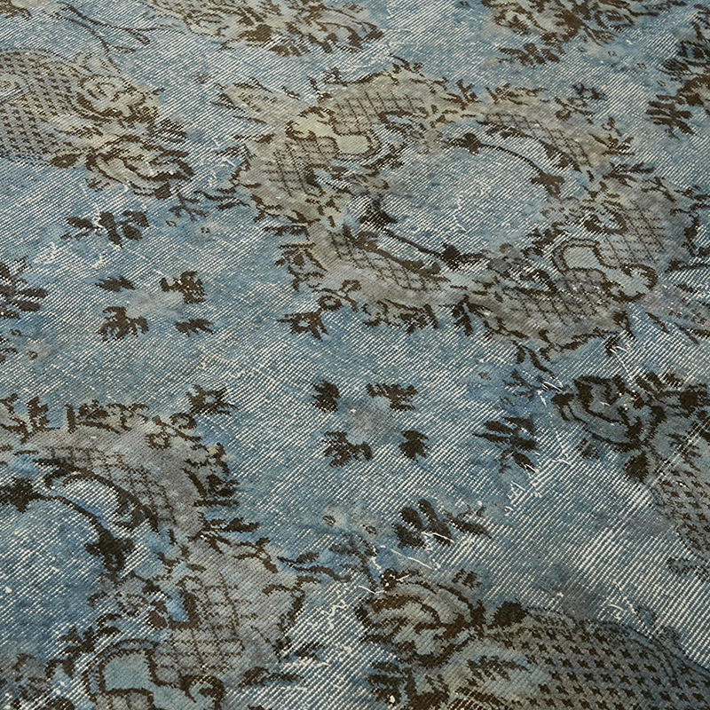 Hand Carved Over-Dyed Rug - 6' 5" x 9' 5" (77" x 113") - K0080780