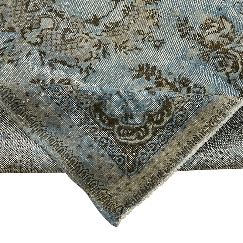 Hand Carved Over-Dyed Rug - 6' 5" x 9' 5" (77" x 113") - K0080780
