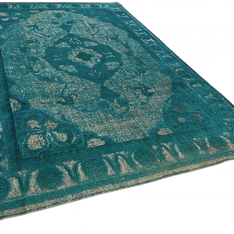 Hand Carved Over-Dyed Rug - 7' 4" x 11' 9" (88" x 141") - K0080785