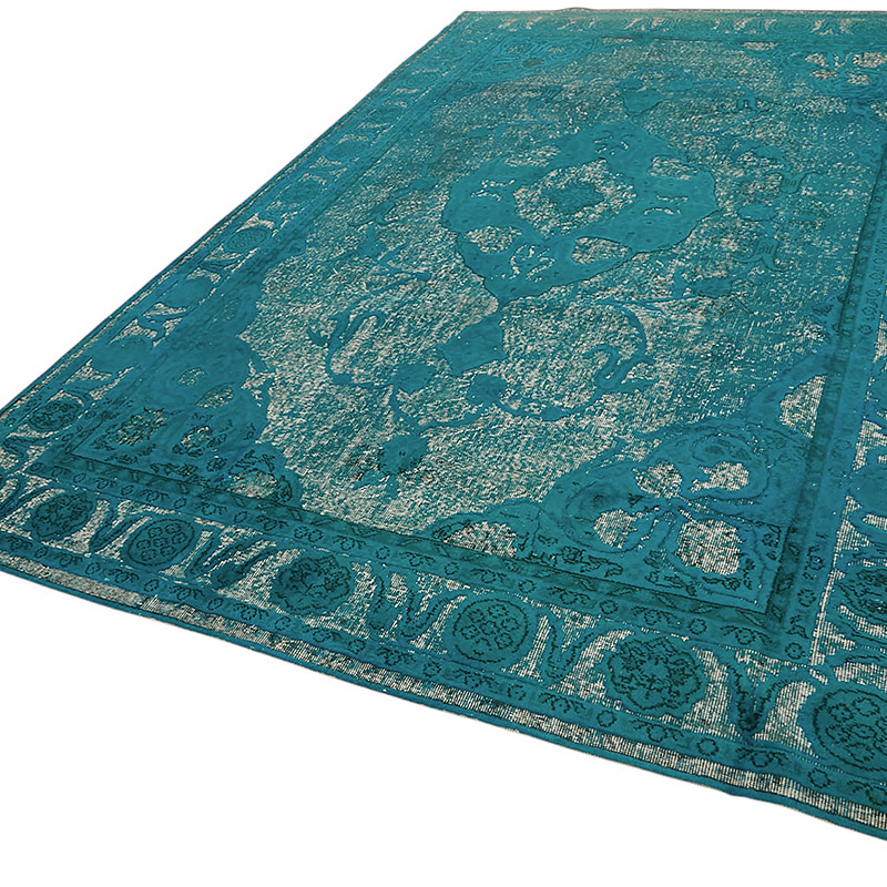 Hand Carved Over-Dyed Rug - 7' 4" x 11' 9" (88" x 141") - K0080785