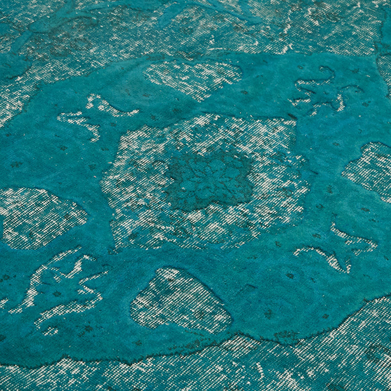 Hand Carved Over-Dyed Rug - 7' 4" x 11' 9" (88" x 141") - K0080785